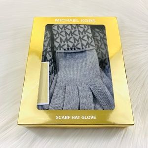 Michael Kors Women’s Scarf Hat Glove 3pc Set